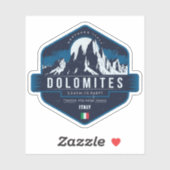 Dolomiten, Italien Aufkleber (Blatt)