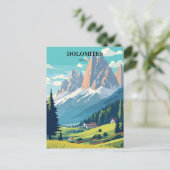 Dolomiten Italien Berge Reisen Postkarte (Stehend Vorderseite)