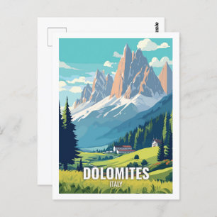 Dolomiten Italien Berühmte Sehenswürdigkeiten Postkarte
