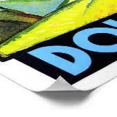 Dolomiten Italien Jahrgang Reise Poster (Ecke)