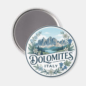 Dolomiten Italien Magnet (Vorderseite/Rückseite)