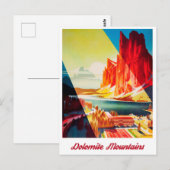 Dolomiten, Italien Postkarte (Vorne/Hinten)