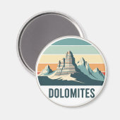 Dolomiten Italien Reise Magnet (Vorderseite/Rückseite)