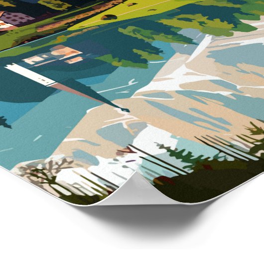 Dolomiten Italien Reisen Kunst, Dichtung und Musik Poster (Ecke)