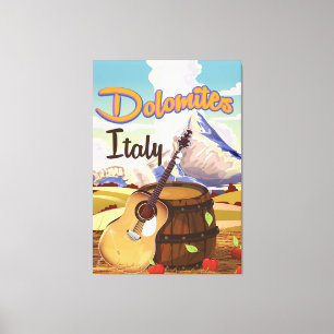Dolomiten Italien Reiseplakat Leinwanddruck