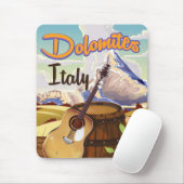 Dolomiten Italien Reiseplakat Mousepad (Mit Mouse)