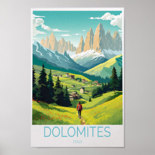 Dolomiten Italien Reiseplakat Poster