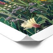 Dolomiten, Italien Retro Travel Poster (Ecke)