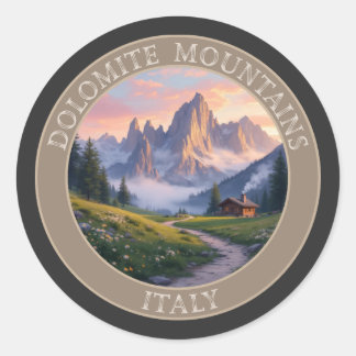 Dolomiten Italien Runder Aufkleber