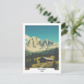 Dolomiten, Italien Vintag Alpen Postkarte (Stehend Vorderseite)