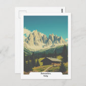 Dolomiten, Italien Vintag Alpen Postkarte (Vorne/Hinten)