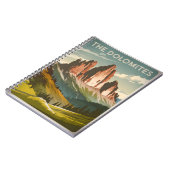 Dolomiten, Italien Vintag Notizblock (Linke Seite)