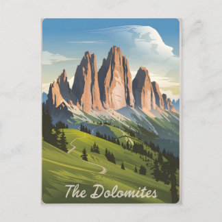 Dolomiten Italien Vintag Postkarte