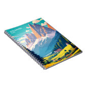 Dolomiten Italien Vintage Reise Notizblock (Rechte Seite)