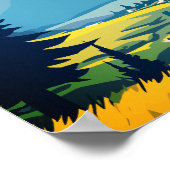 Dolomiten Italien Vintage Reise Poster (Ecke)