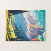 Dolomiten Italien Vintage Reise Puzzle (Horizontal)