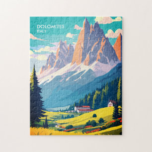 Dolomiten Italien Vintage Reise Puzzle