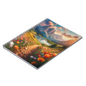 Dolomiten Italien Vintages Reiseplakat Notizblock (Linke Seite)