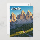 Dolomiten Italien Wandertour Postkarte (Vorne/Hinten)