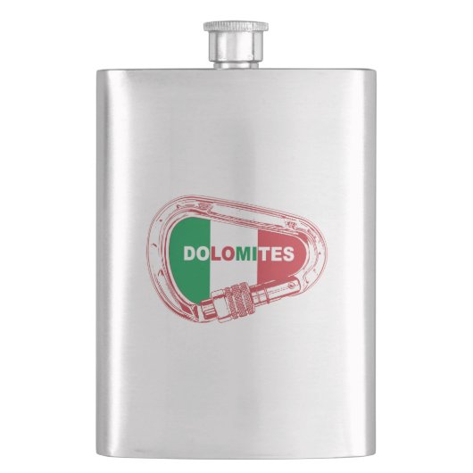 Dolomiten Klettergarten Flachmann (Vorderseite)