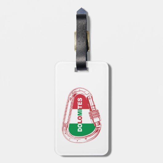 Dolomiten Klettergarten Gepäckanhänger (Rückseite vertikal)