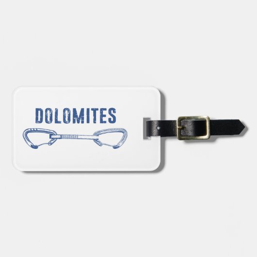 Dolomiten Klettern Gepäckanhänger (Vorderseite horizontal)
