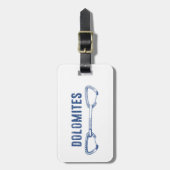 Dolomiten Klettern Gepäckanhänger (Vorderseite vertikal)