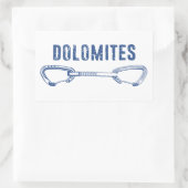 Dolomiten Klettern Rechteckiger Aufkleber (Tasche)