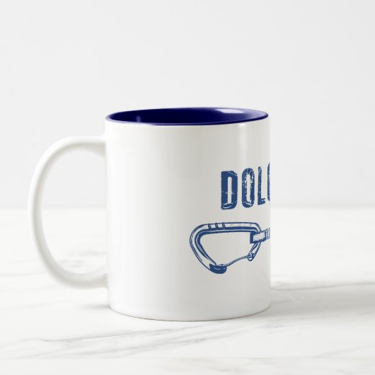 Dolomiten Klettern Zweifarbige Tasse (Links)
