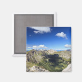 Dolomiten-Landschaft im Sommer Magnet (Vorderseite/Rückseite)
