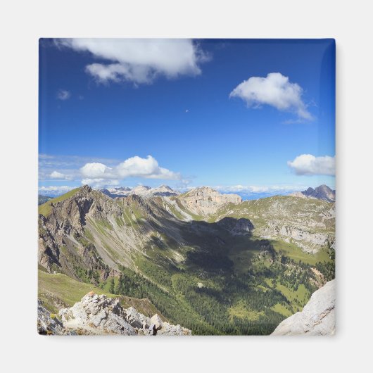 Dolomiten-Landschaft im Sommer Magnet (Vorne)