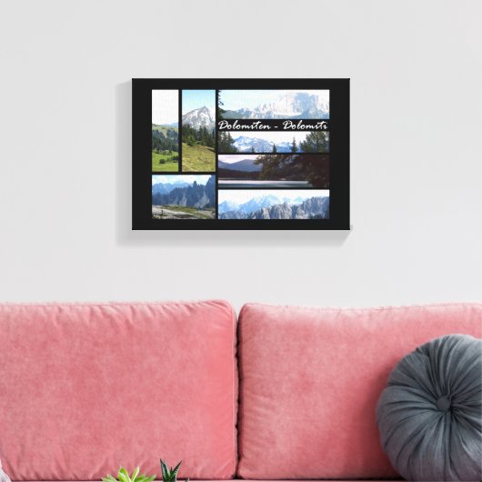 Dolomiten Leinwanddruck (Insitu (Wohnzimmer))