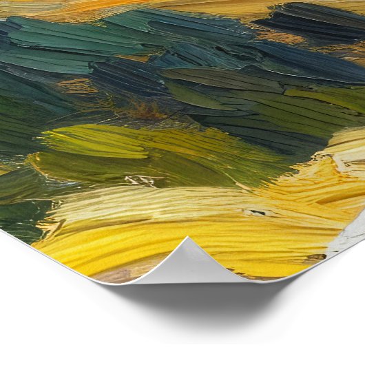 Dolomiten Ölgemälde Poster (Ecke)