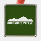 Dolomiten Ornament Aus Metall (Vorne)