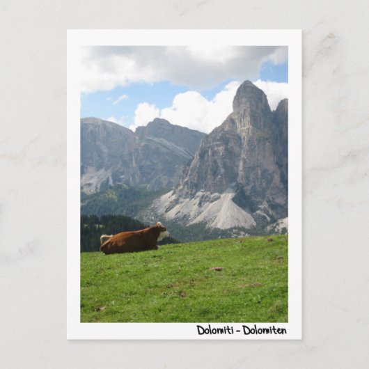 Dolomiten Postkarte (Vorderseite)