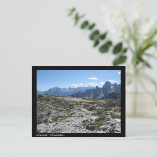 Dolomiten Postkarte (Stehend Vorderseite)