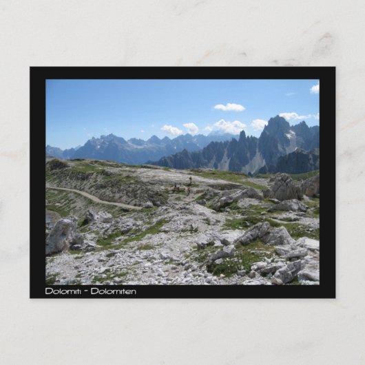 Dolomiten Postkarte (Vorderseite)