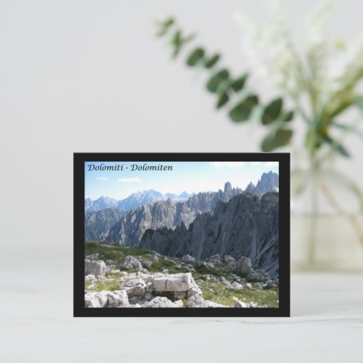 Dolomiten Postkarte (Stehend Vorderseite)