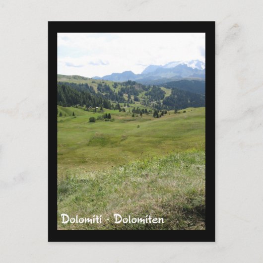 Dolomiten Postkarte (Vorderseite)