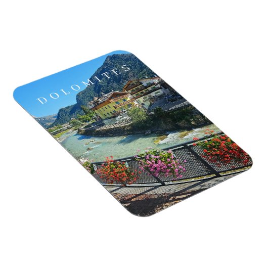 Dolomiten Pozza di Fassa Kühlschrankmagnet Magnet (Rechte Seite)