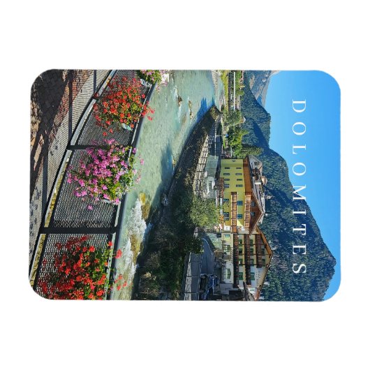 Dolomiten Pozza di Fassa Kühlschrankmagnet Magnet (Horizontal)