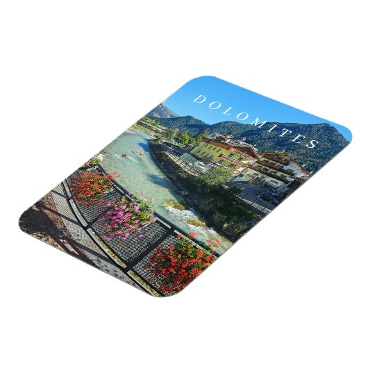 Dolomiten Pozza di Fassa Kühlschrankmagnet Magnet (Linke Seite)