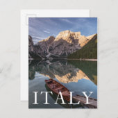 Dolomiten | Pragser Wildsee | Tirol, Italien Postkarte (Vorne/Hinten)