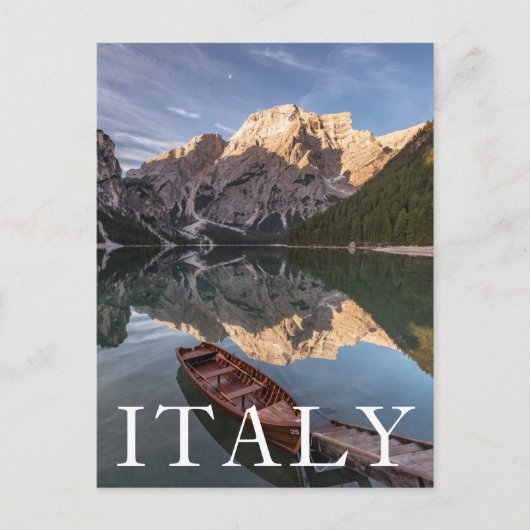 Dolomiten | Pragser Wildsee | Tirol, Italien Postkarte (Vorderseite)