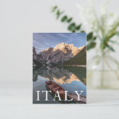 Dolomiten | Pragser Wildsee | Tirol, Italien Postkarte (Stehend Vorderseite)