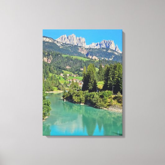 Dolomiten Seeblick Leinwand (Vorderseite)