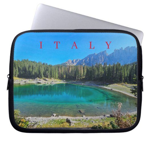 Dolomiten Seesicht Laptop Case (Vorderseite)