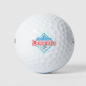 Dolomiten Südtirol Retro Skier Vintager Ski Golfball (Vorderseite)