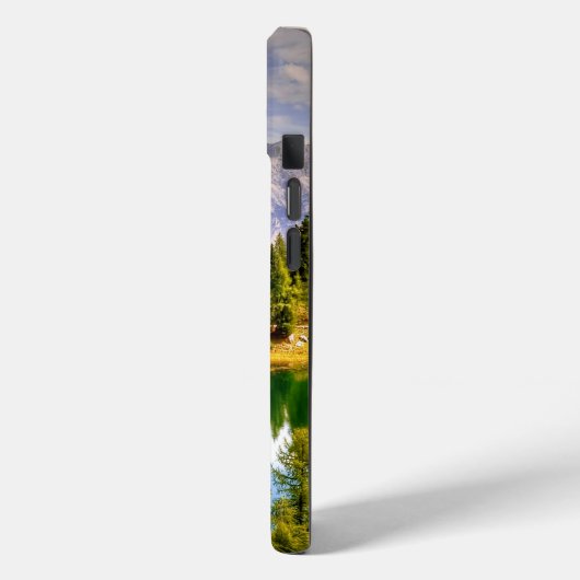 Dolomiten und Atemberaubender See Landschaft Case-Mate iPhone Hülle (Rückseite / Links)