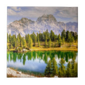 Dolomiten und Atemberaubender See Landschaft Fliese (Vorderseite)